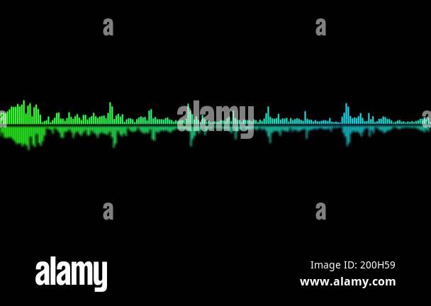 Abstract music sound wave equalizer or audio voice and soundtrack ...
