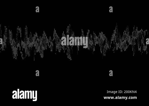 Abstract music sound wave equalizer or audio voice soundwave soundtrack ...