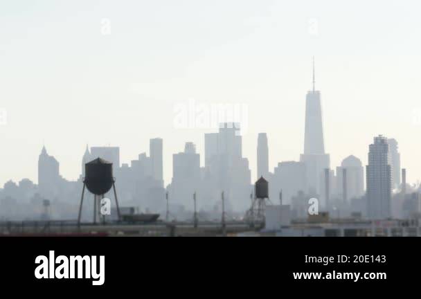 New York City Manhattan Downtown Financial District Skyline Cityscape 