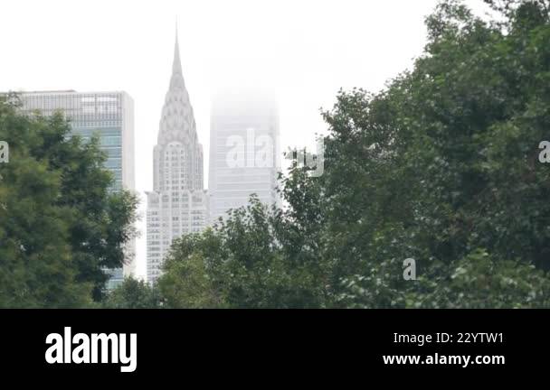 New York City Manhattan Midtown architecture from Queens. Chrysler ...