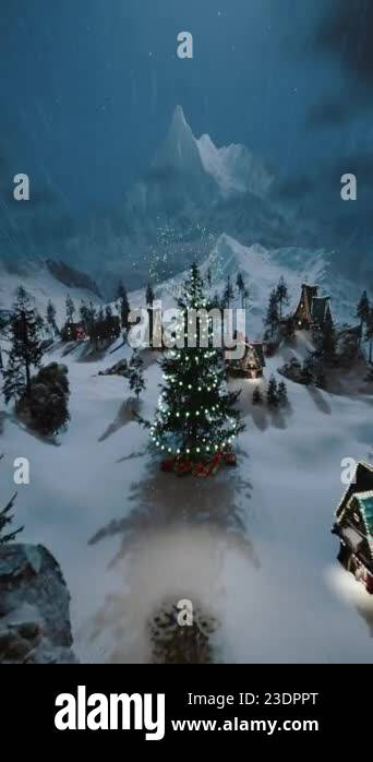 Video greeting card for Christmas and New Year. Lamp animation of New ...