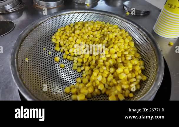 Delicious and vibrant sweet corn kernels beautifully arranged in a ...