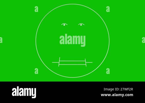 Animated silver linear symbol of boy is drawn. Icon of smiling man ...