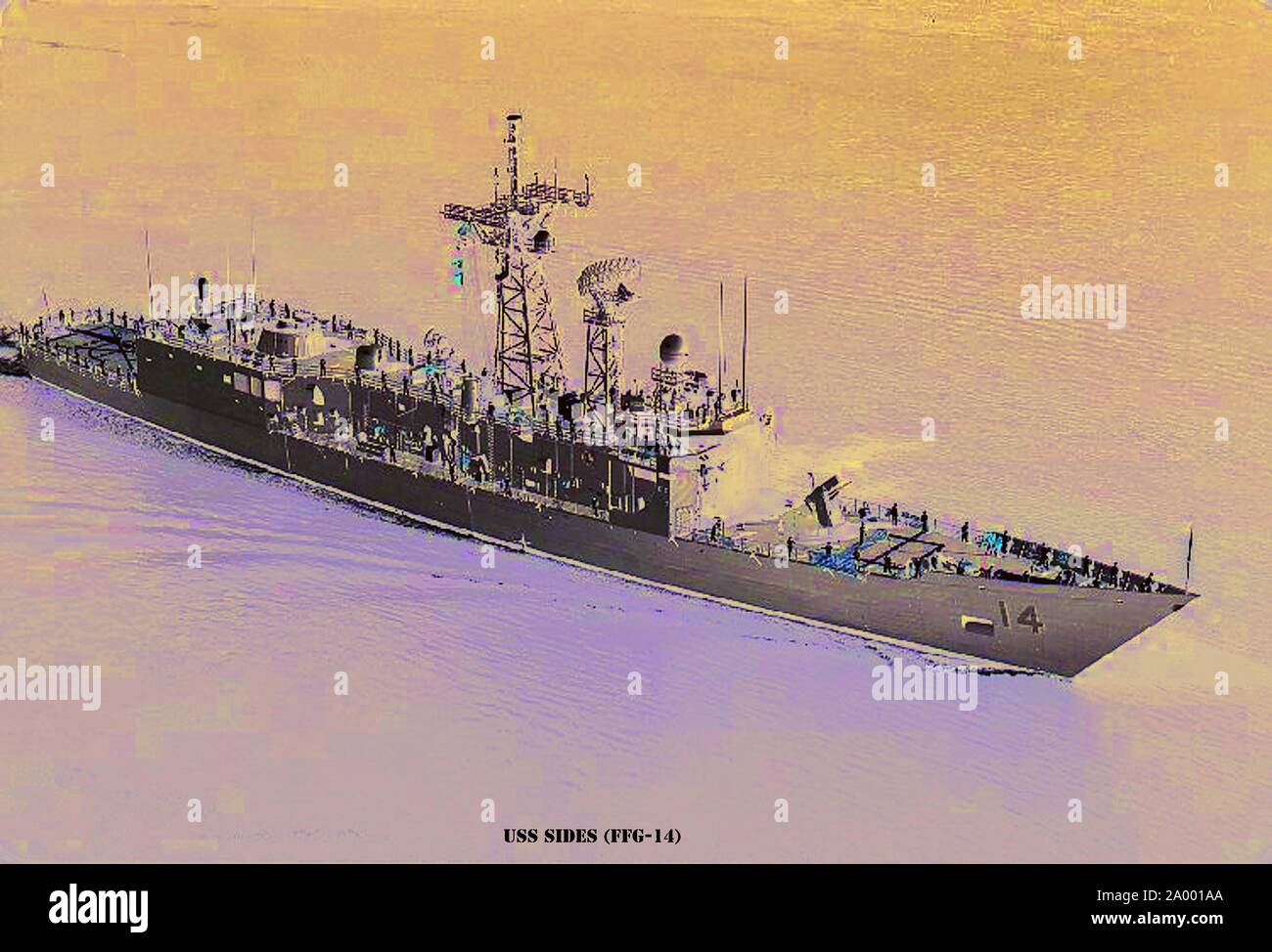 USS SIDES (FFG-14) Stock Photo