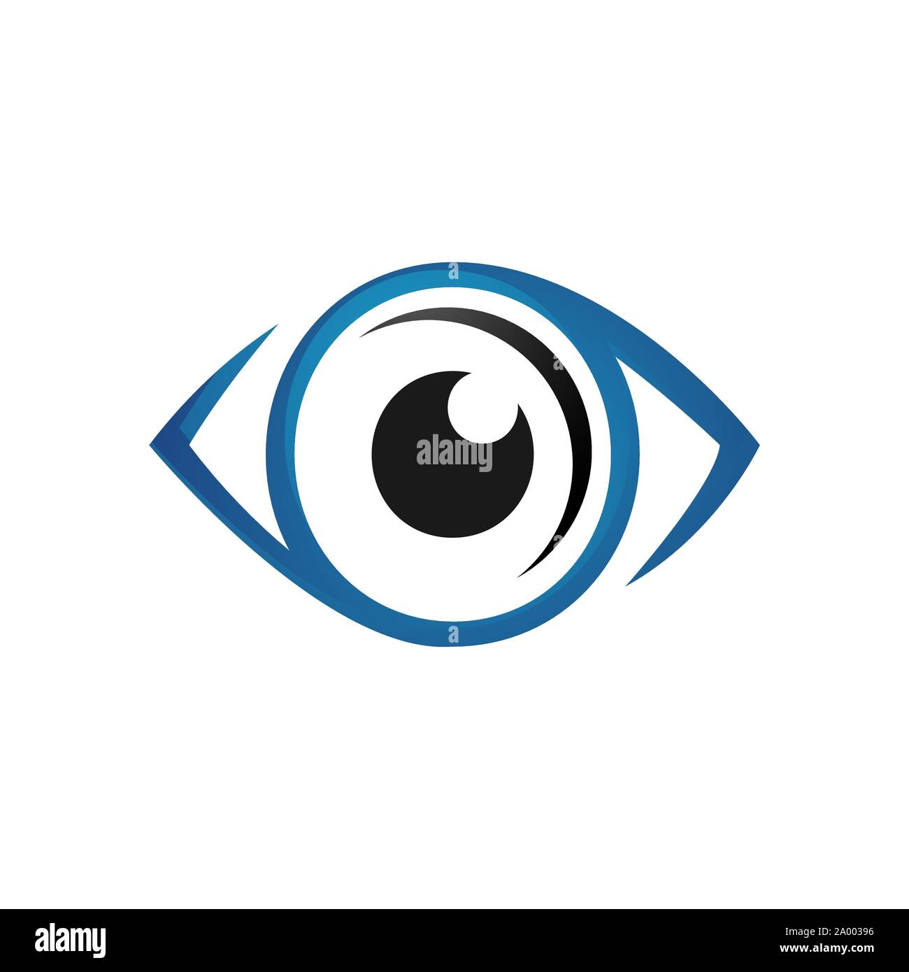 vision lens optical Eyes Logo design vector symbol concept idea Stock