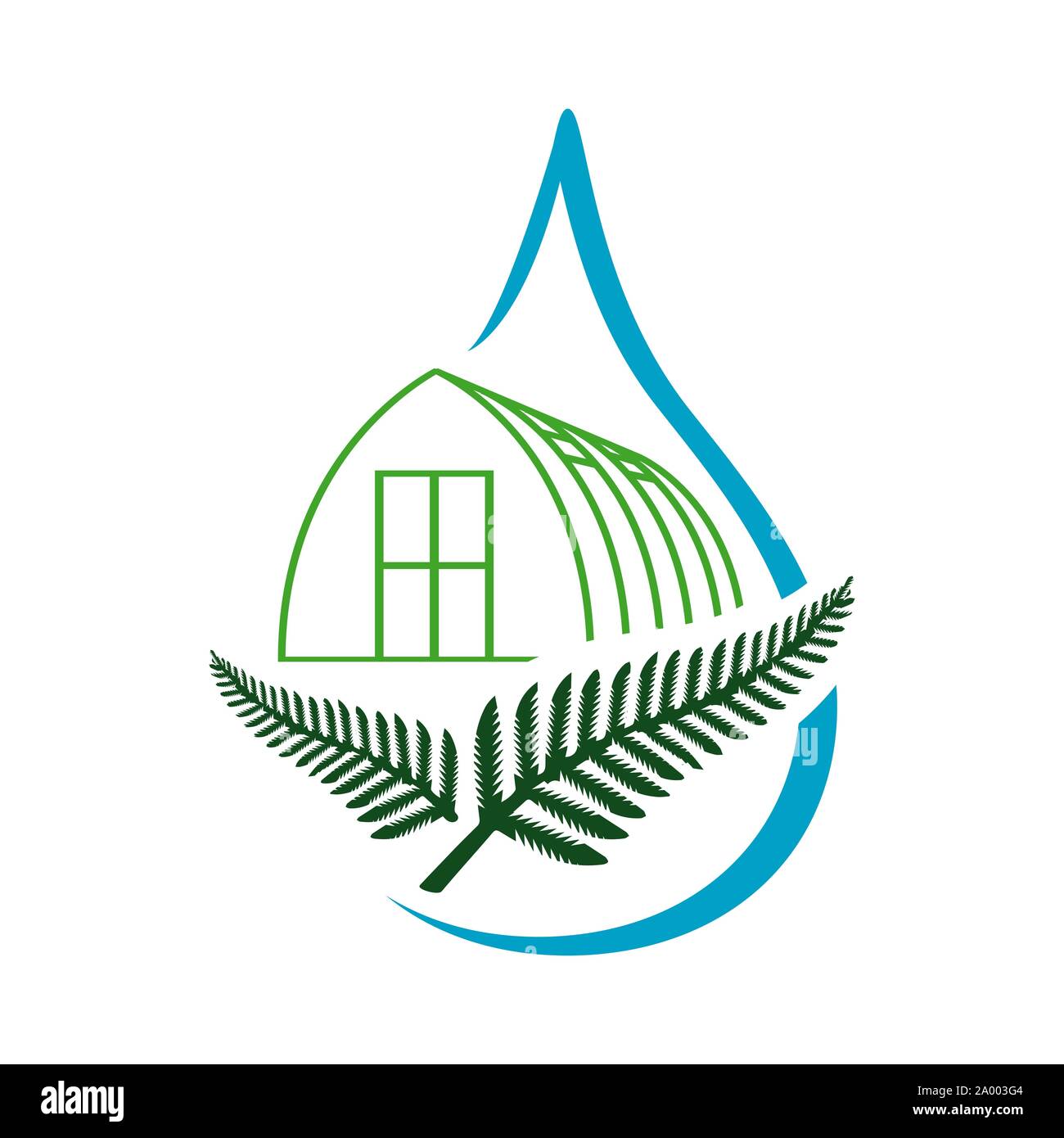 plants green house logo design vector icon illustration Stock Vector ...