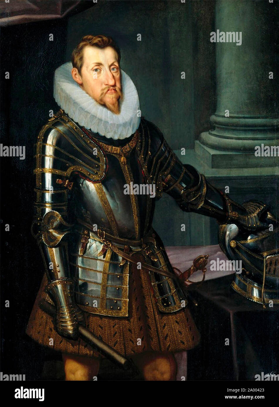 Portrait of Ferdinand II, Holy Roman Emperor (1578-1637), circa 1614 Stock Photo