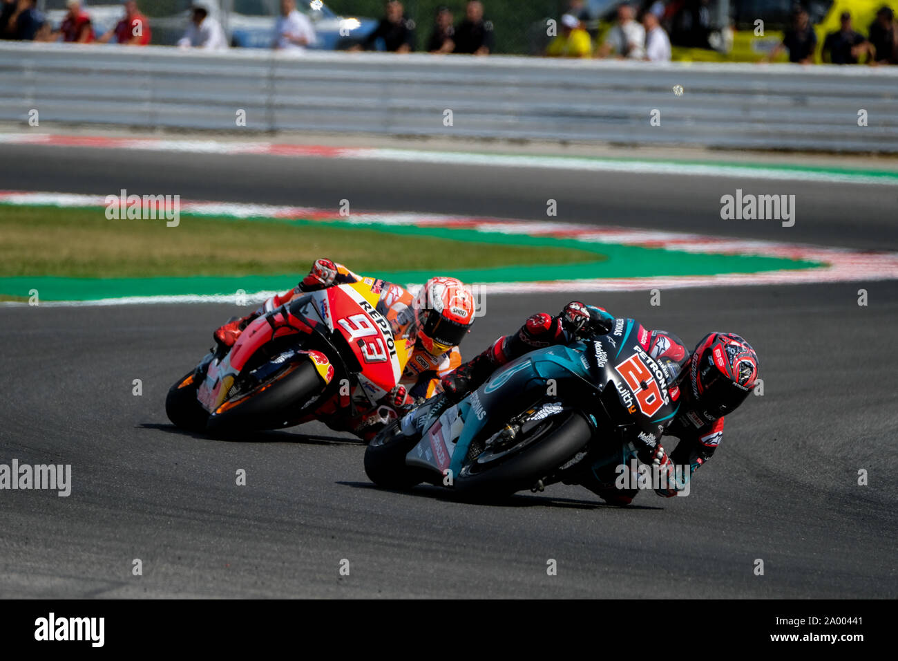 Misano Adriatico Italy 15th Sep 2019 The Young Fabio Quartararo With His Yamaha Petronas Led The