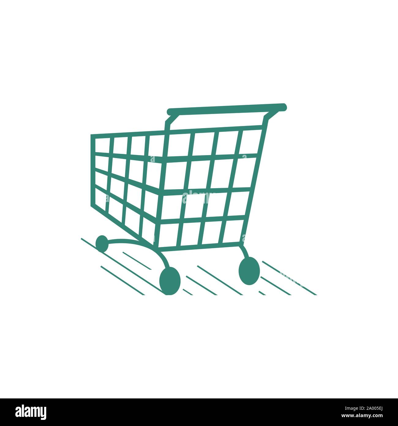 a trolley shopping cart logo icon design shop symbol vector illustrations Stock Vector
