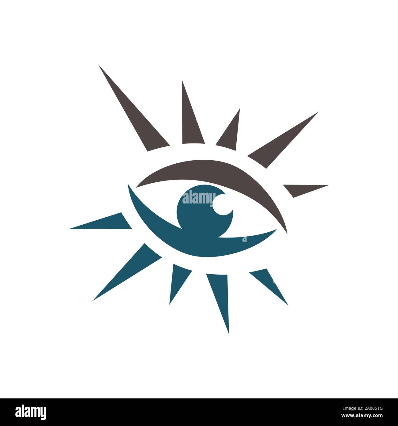stylish Eyes Logo design a Vision Logotype concept idea Stock Vector
