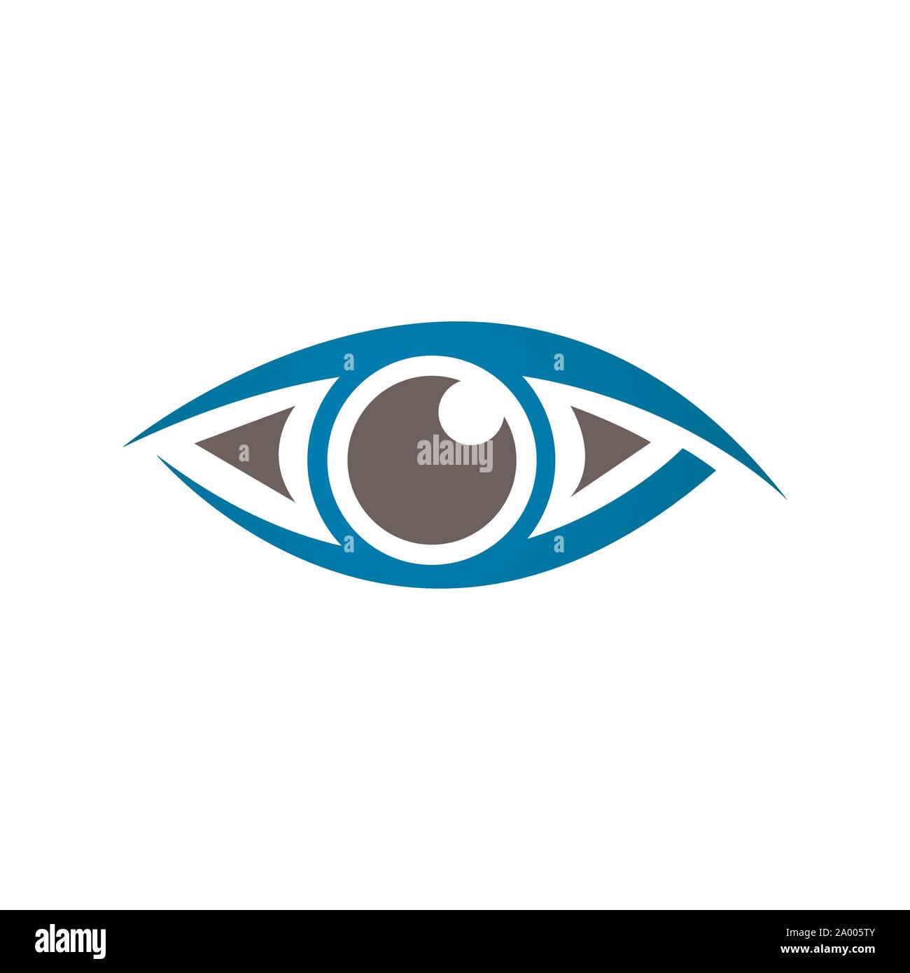 stylish Eyes Logo design a Vision Logotype concept idea Stock Vector