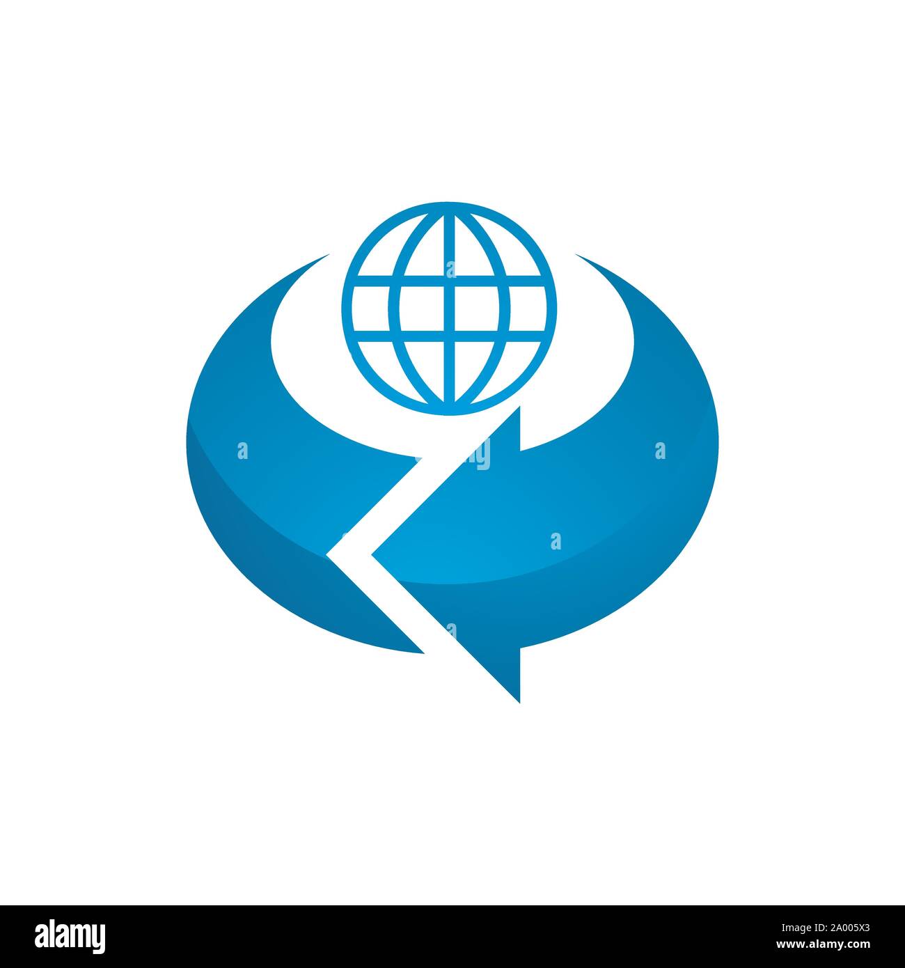 Globe logo Cut Out Stock Images & Pictures - Alamy