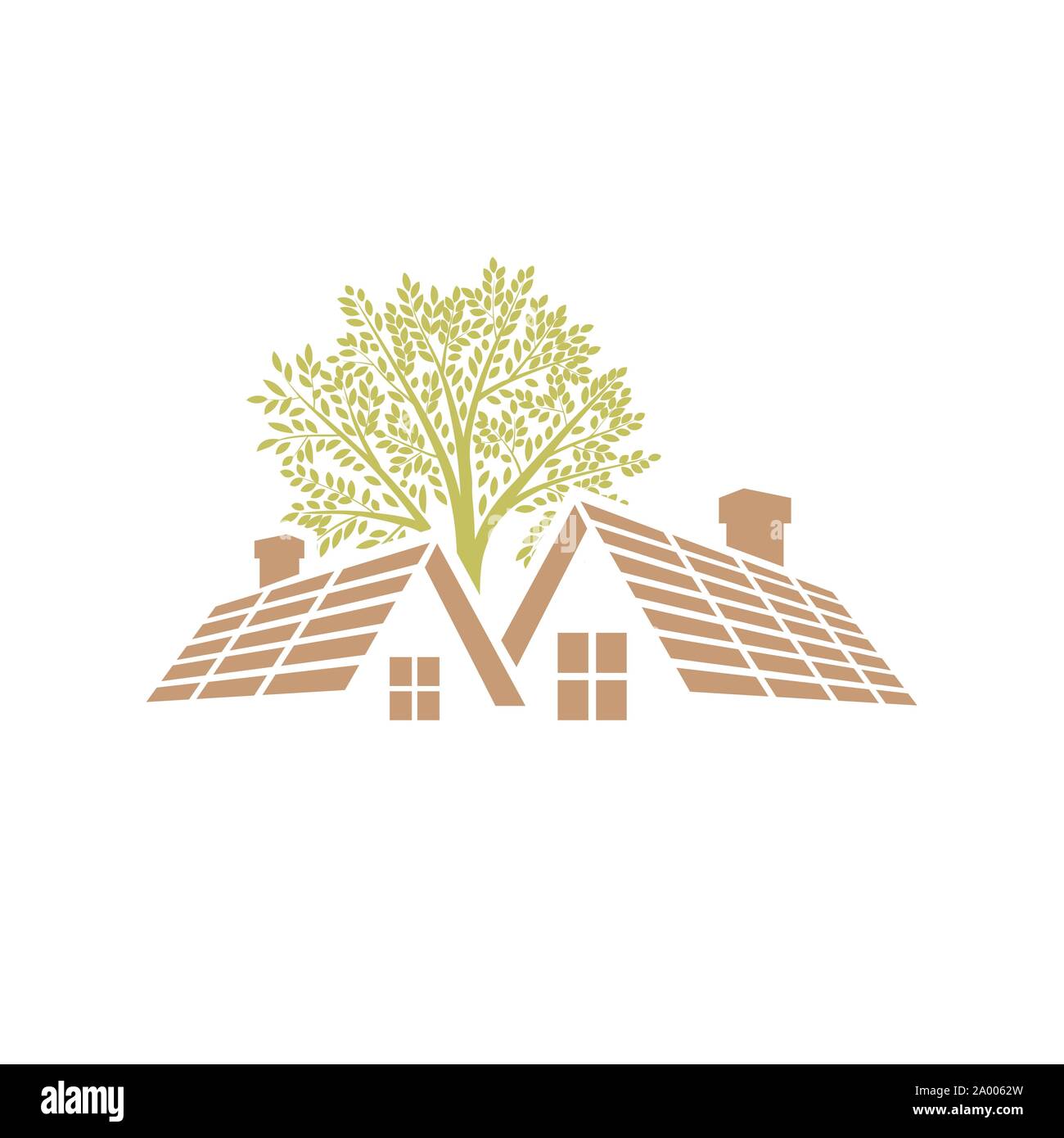 roofing roof logo vector design for real estate realty company Stock Vector Image & Art Alamy