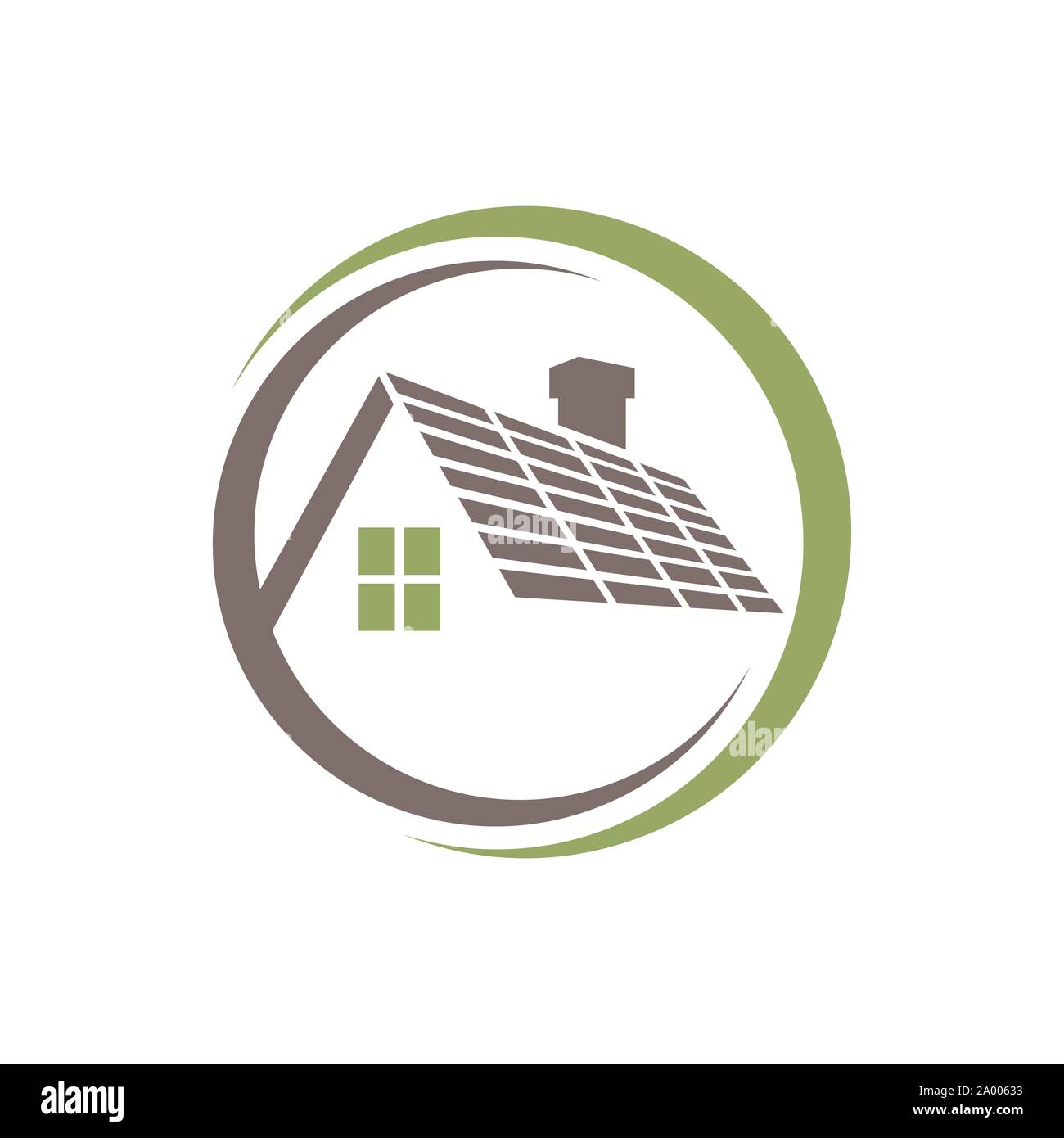 roofing roof logo vector design for real estate realty company Stock Vector Image & Art Alamy