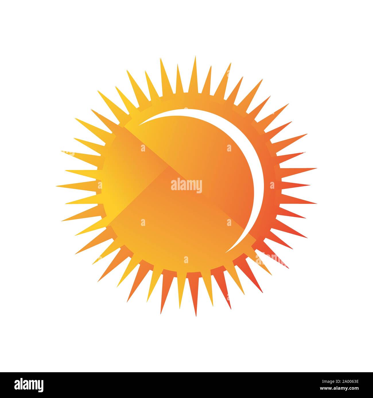 Sun Vector logo summer icon design. Sun burst star logo icon. Vector yellow sun symbol.  Vector sun element. Sunshine sun logo template.  Sun weather Stock Vector