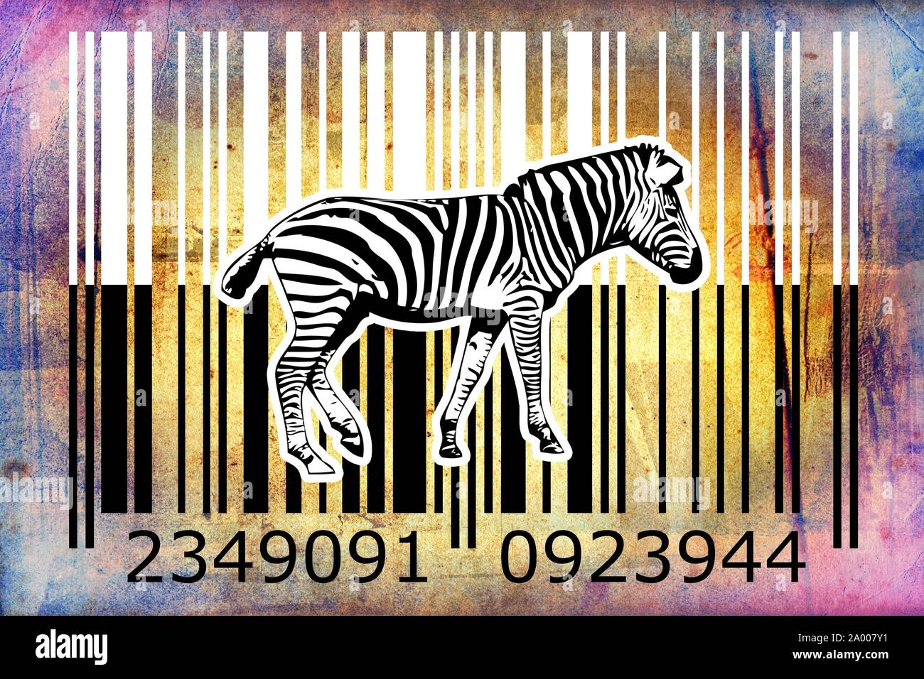 Картина Зебра Штрих Код Купить