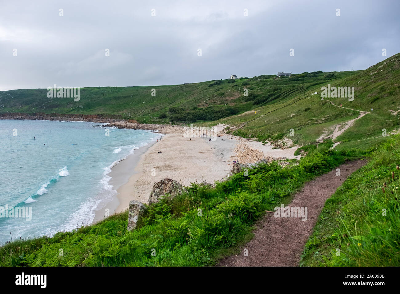 Gwynver Beach Stock Photo