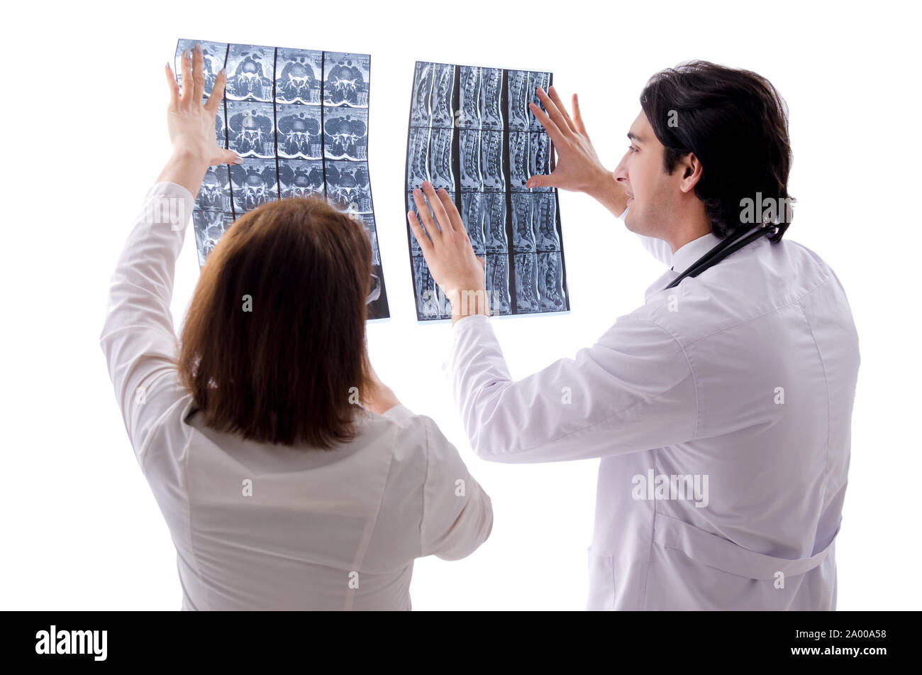 Back view team doctors hi-res stock photography and images - Alamy