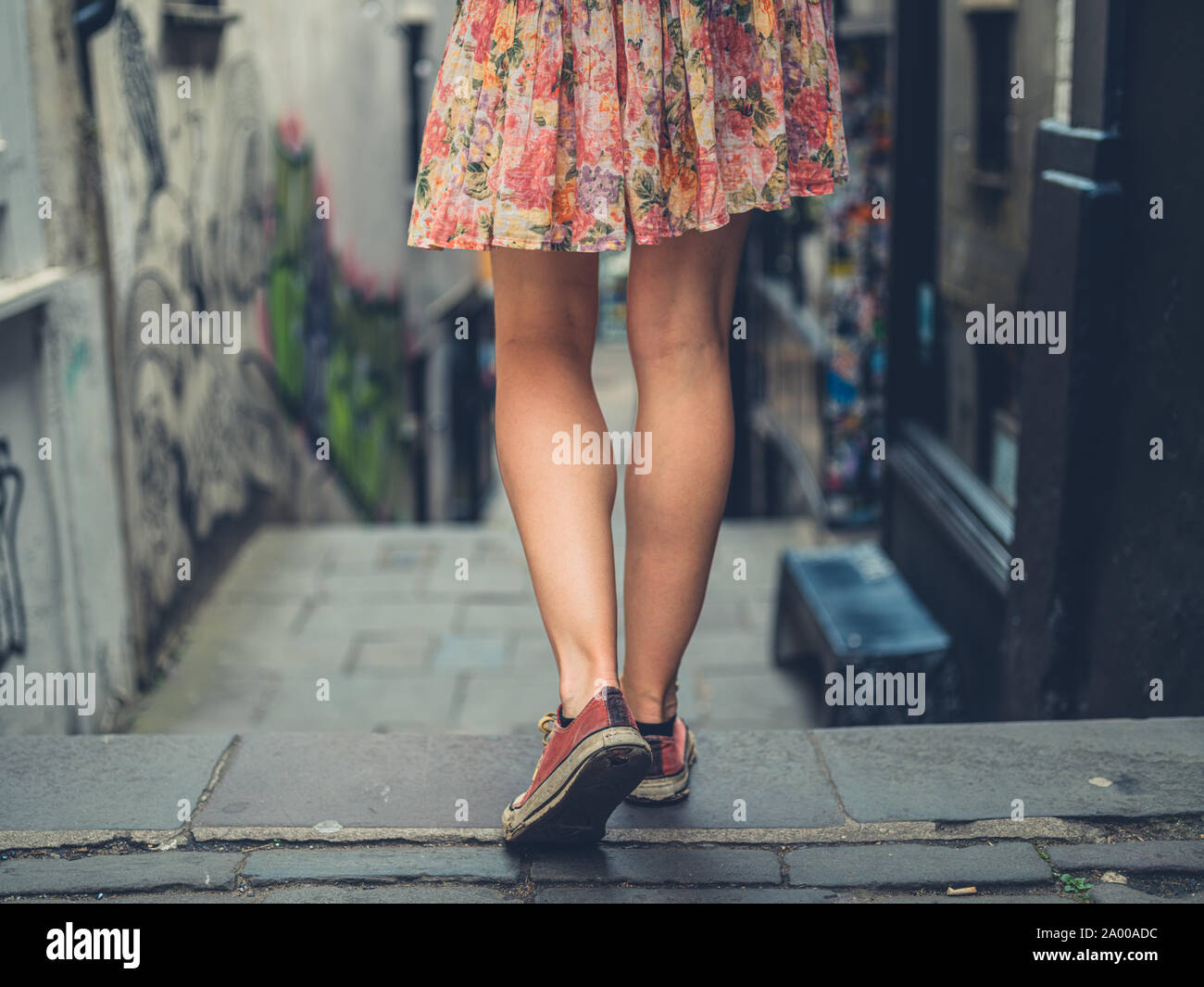 Legs walking down stairs hires stock photography and images Alamy