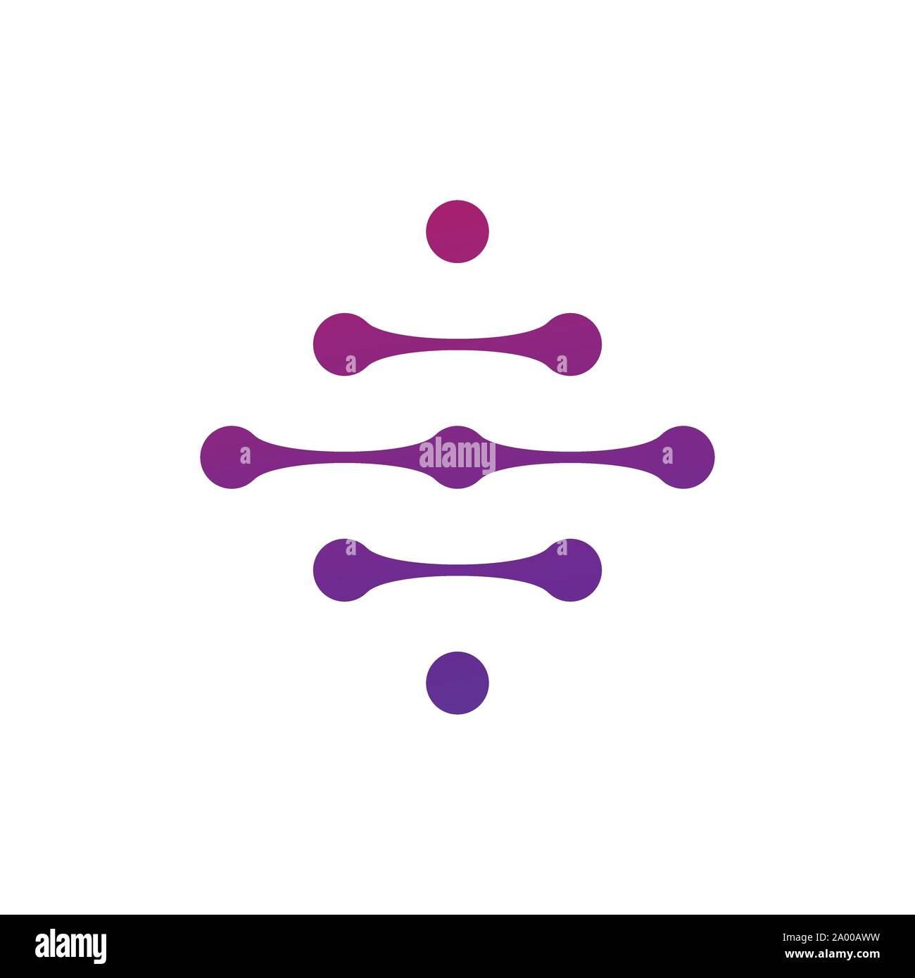 Molecule Vector logo design element. Connected dots Abstract shape ...