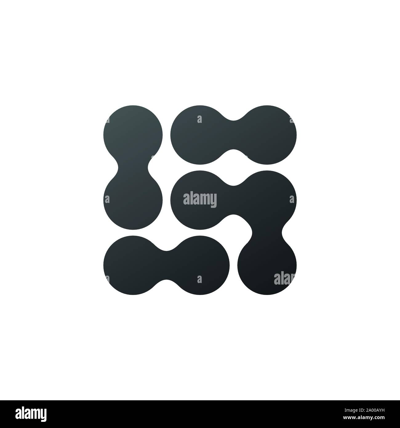 Molecule Vector logo design element. Connected dots Abstract shape ...