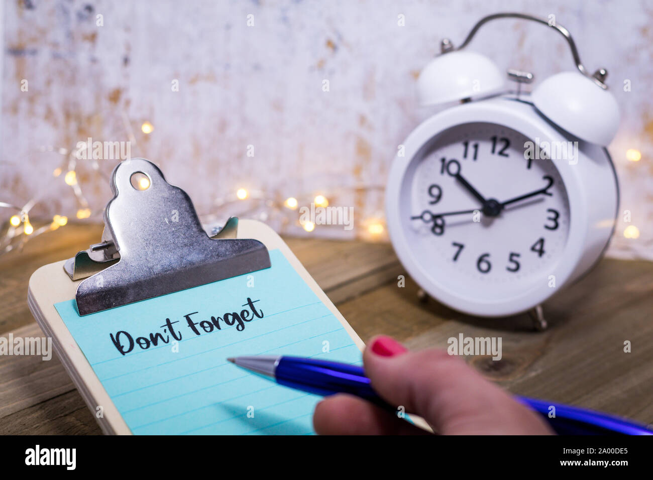 Dont forget note hi-res stock photography and images - Alamy