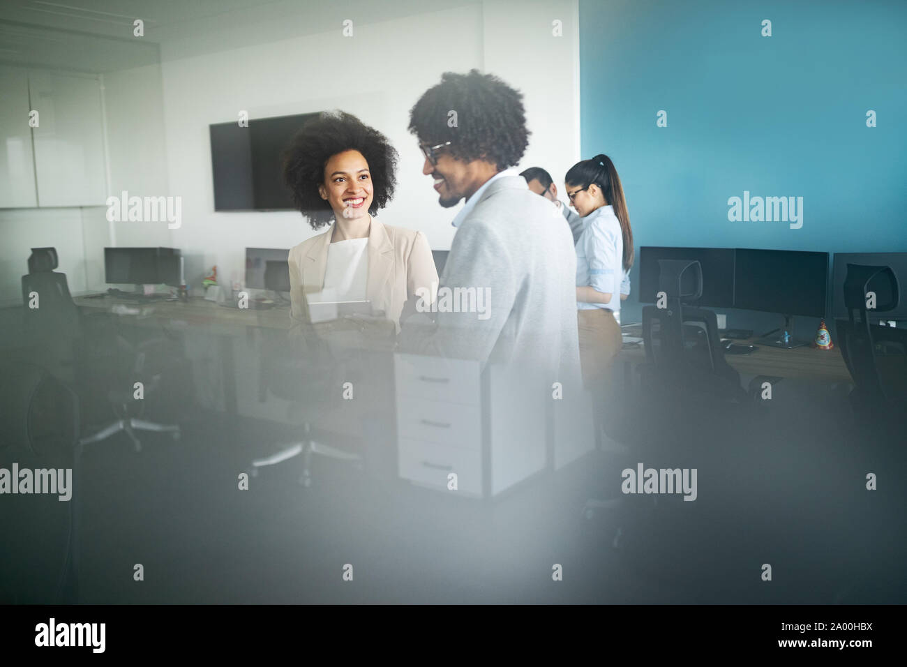Successful business group of people at work in office Stock Photo - Alamy