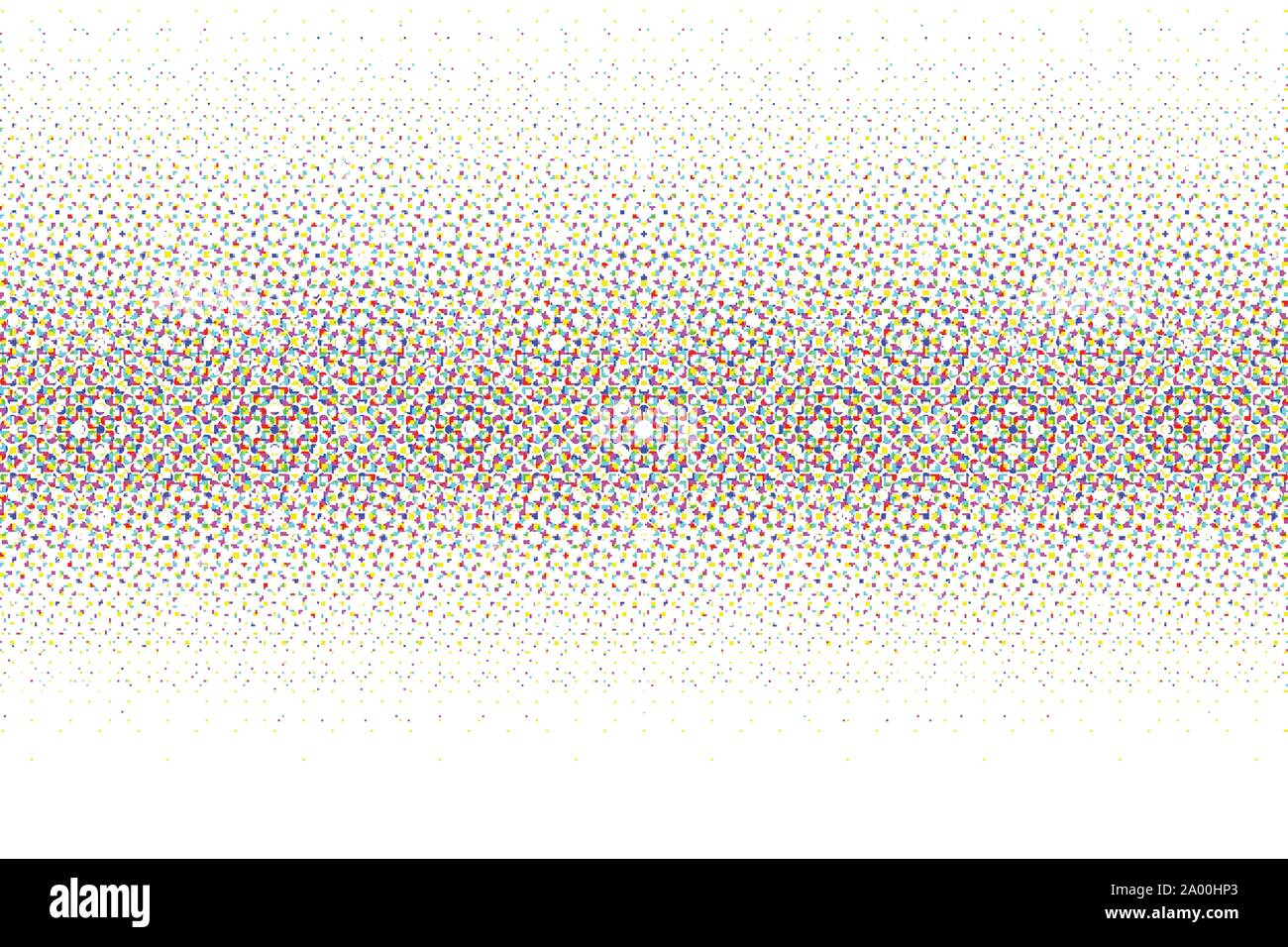 Abstract vector halftone glitched background Stock Vector