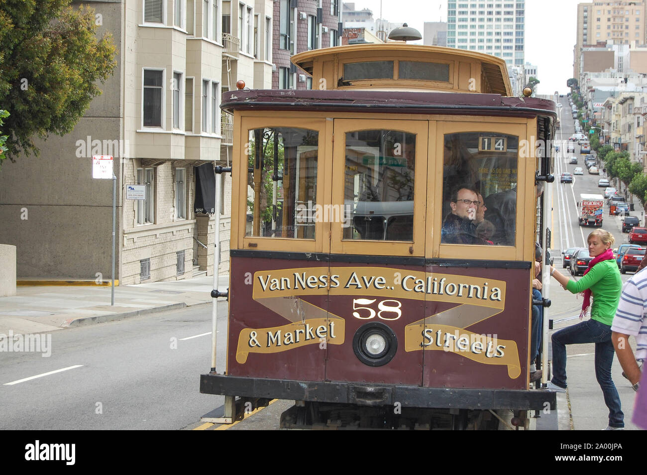 San Francisco street car Stock Photo Alamy