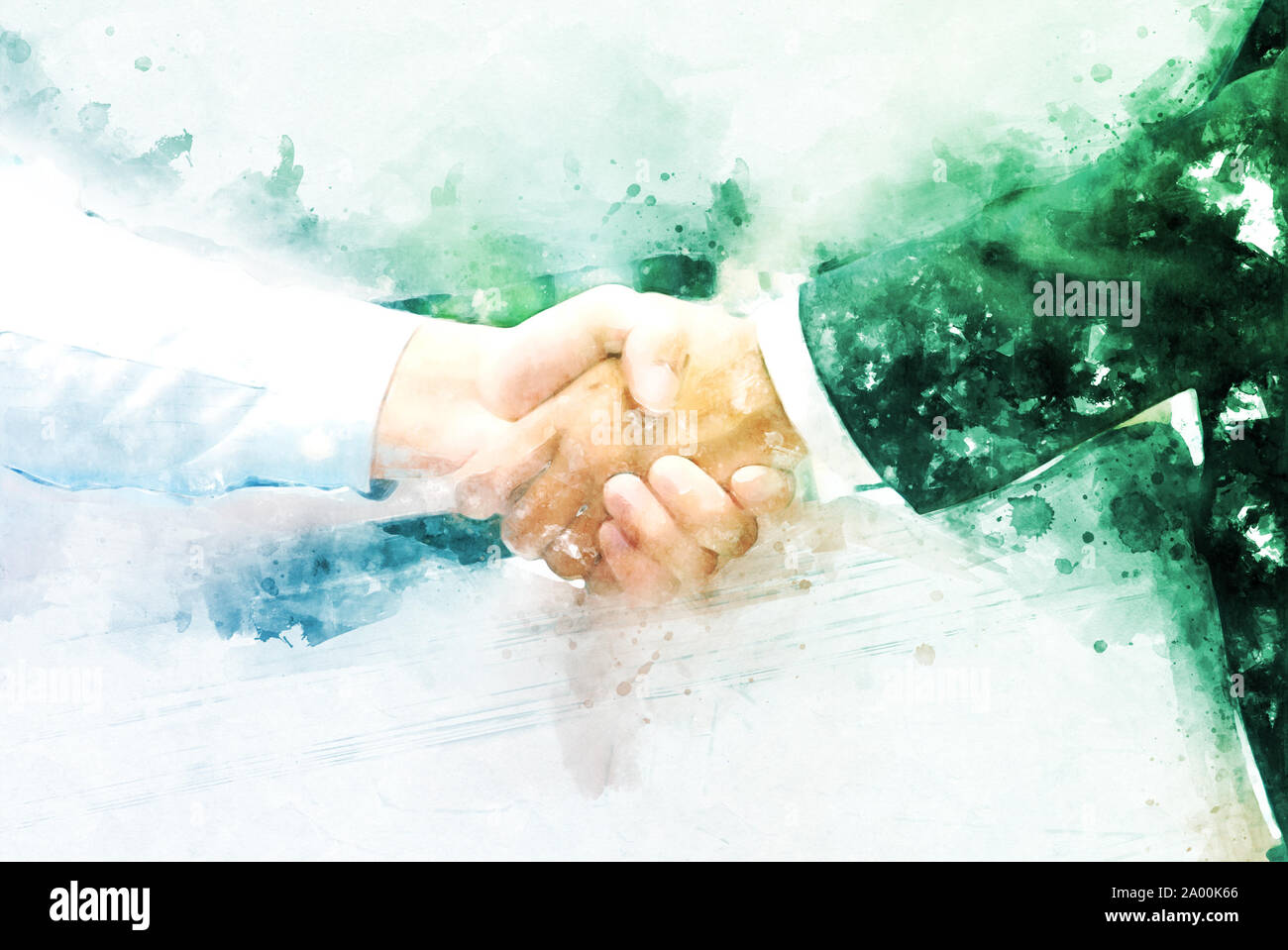 Abstract Join Hands Business Concept And Handshake Concept On 