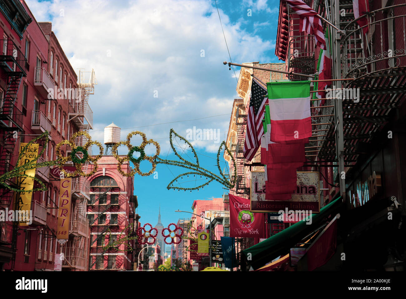 Little Italy - New York City - Manhatten - USA Stock Photo