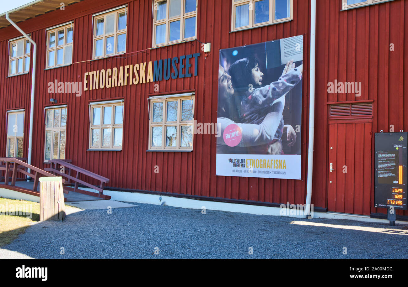 Museum of Ethnography (Etnografiska Museet), Museiparken, Gardet, Stockholm, Sweden Stock Photo