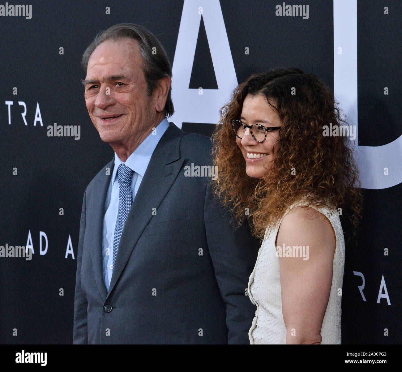 Cast member Tommy Lee Jones and his wife Dawn Laurel-Jones attend the  premiere of the motion picture sci-fi thriller 
