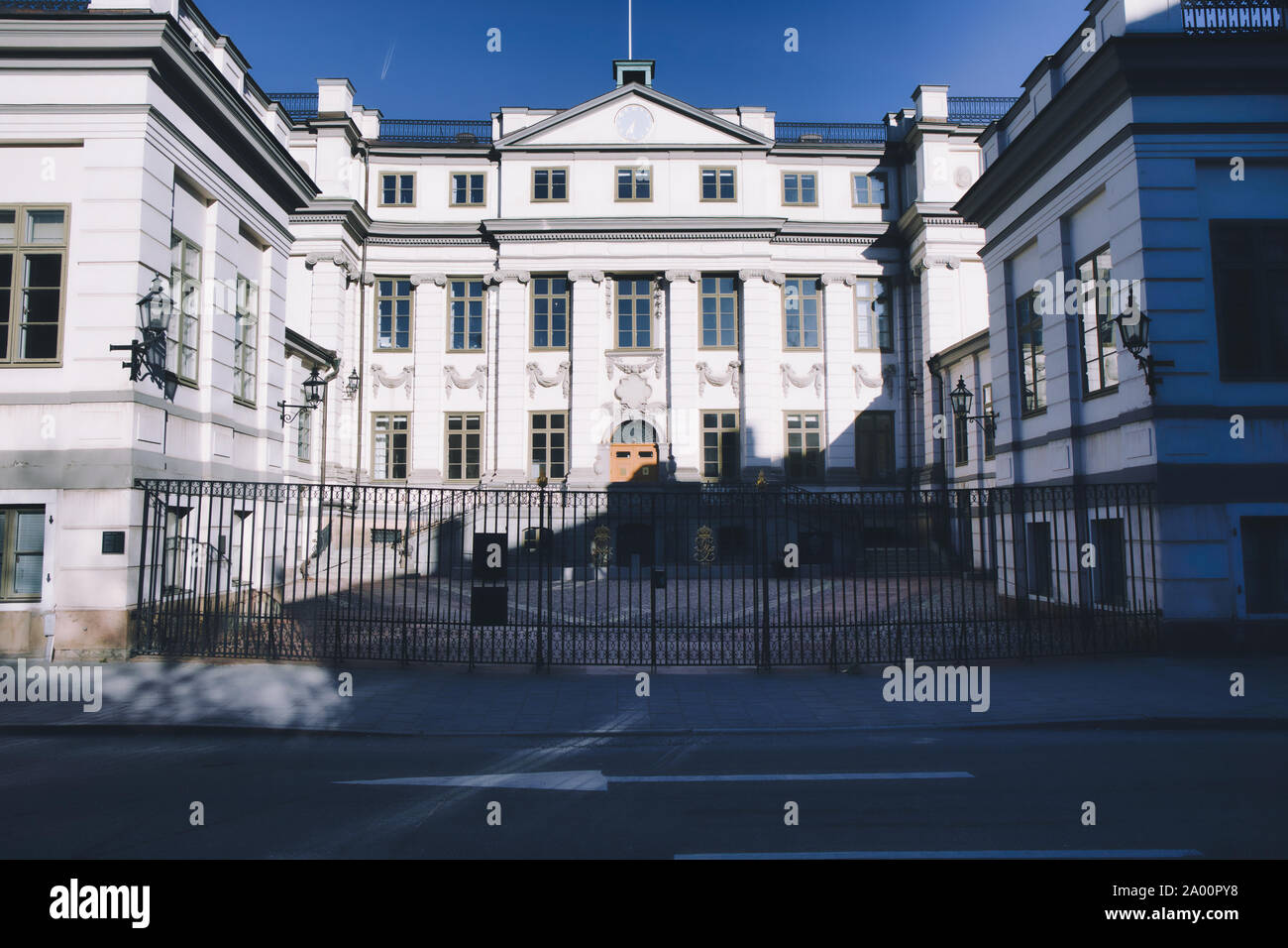 South facade of Bonde Palace (Bondeska Palatset) the Swedish Supreme Court, Gamla Stan, Stockholm, Sweden Stock Photo