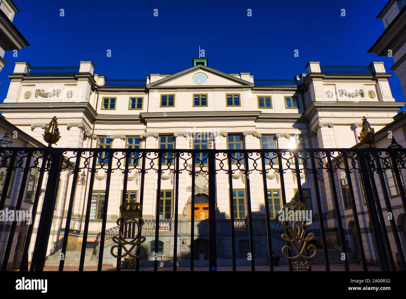 South facade of Bonde Palace (Bondeska Palatset) the Swedish Supreme Court, Gamla Stan, Stockholm, Sweden Stock Photo