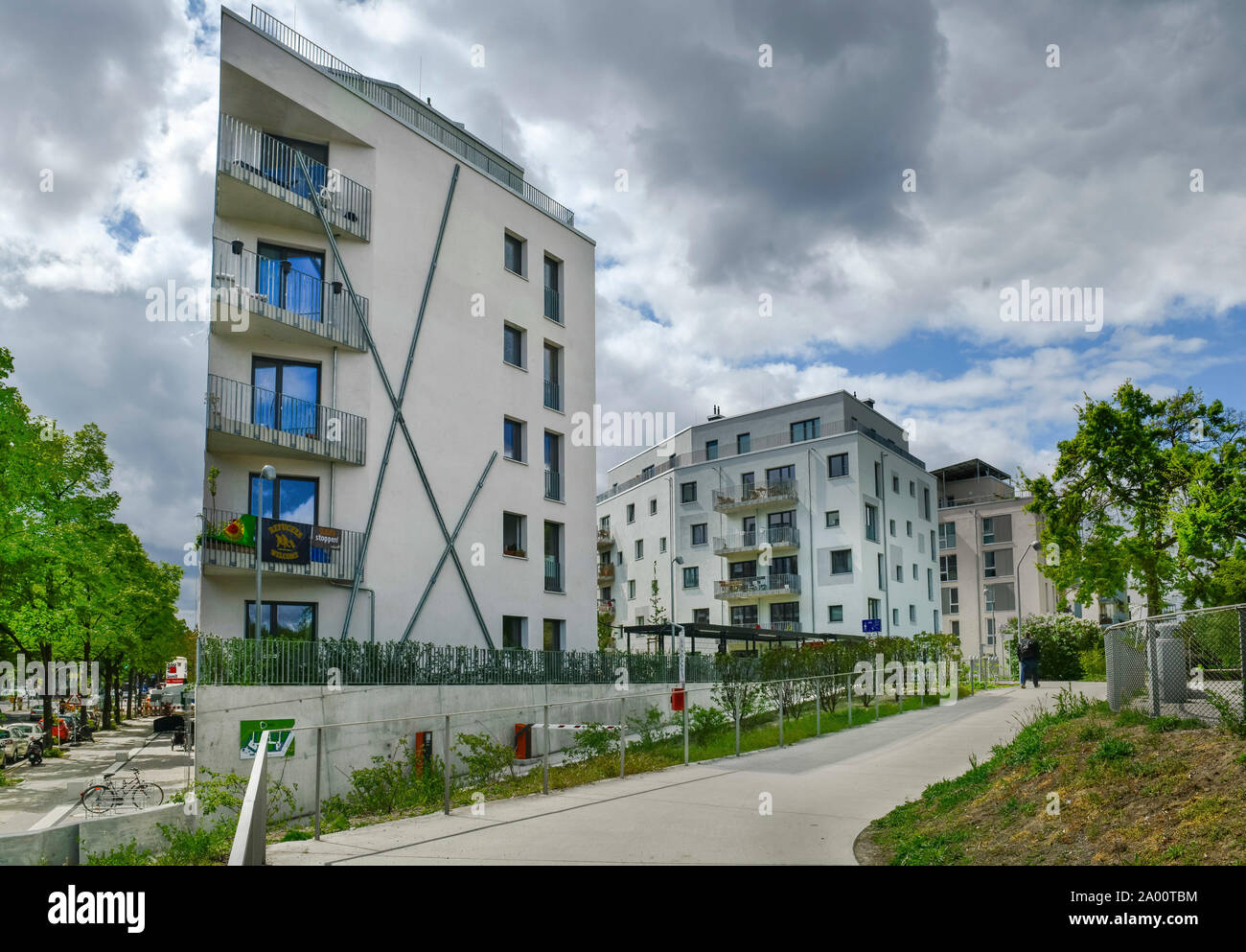 Neubauten, Moeckernkiez, Yorckstrasse, Kreuzberg, Berlin, Deutschland, M Stock Photo