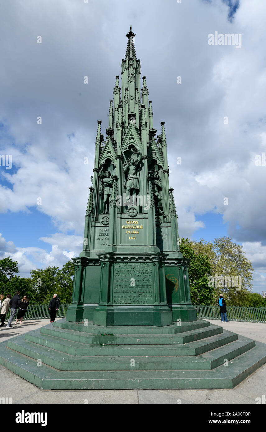Nationaldenkmal fuer die Befreiungskriege, Viktoriapark, Kreuzberg, Berlin, Deutschland Stock Photo
