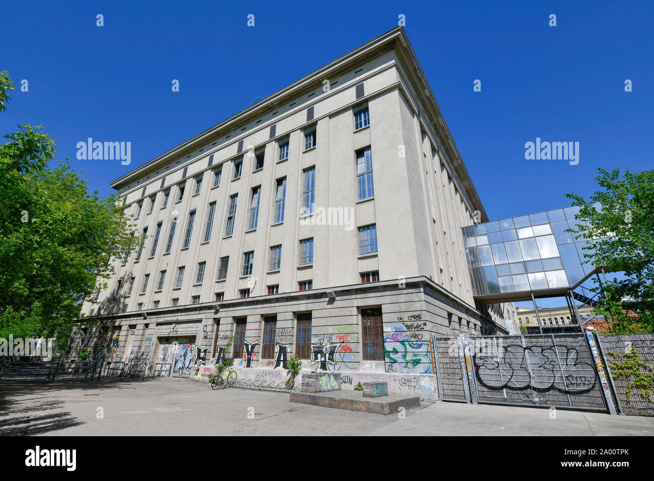 Berghain, Am Wriezener Bahnhof, Friedrichshain, Berlin, Deutschland Stock Photo