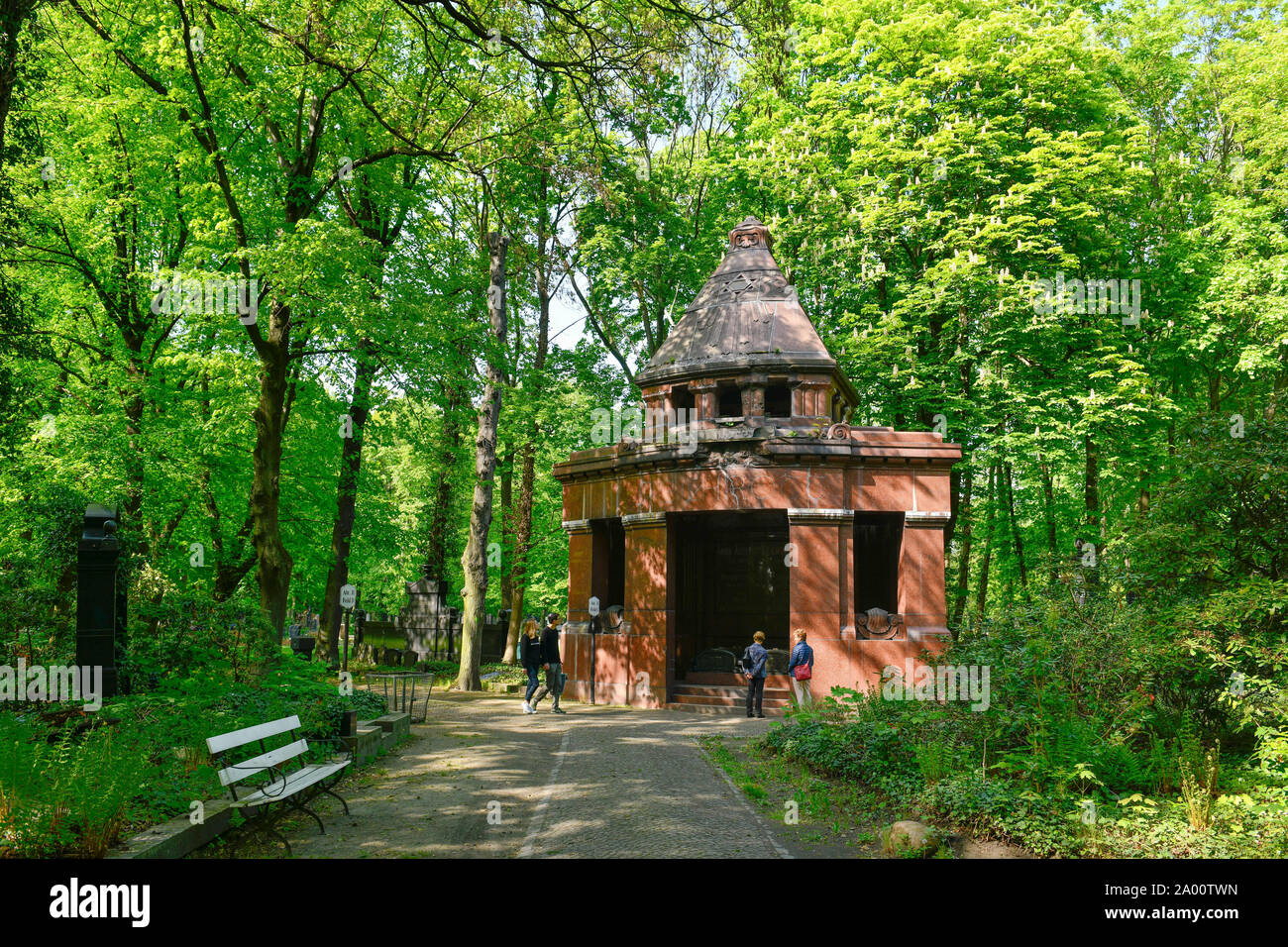 Juedischer Friedhof, Herbert-Baum-Strasse, Weissensee, Pankow, Berlin, Deutschland Stock Photo