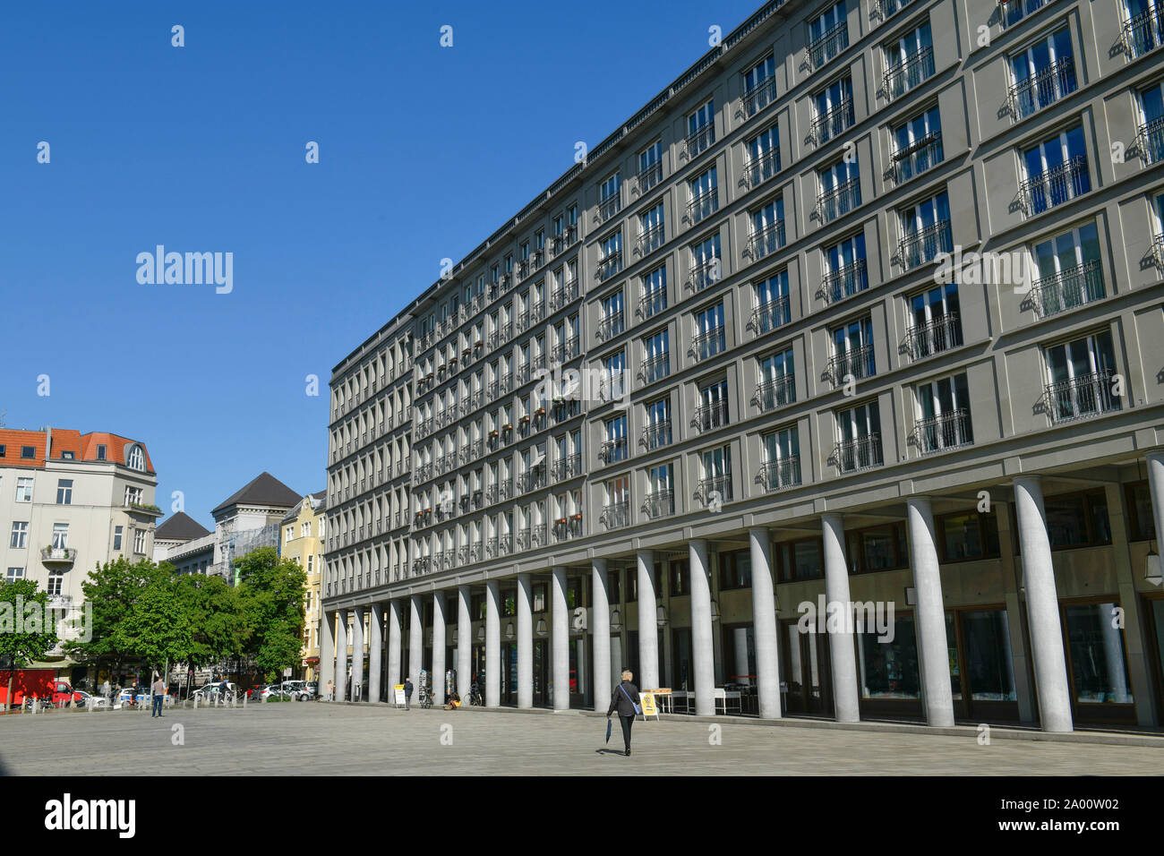 Geschaeftshaus, Walter-Benjamin-Platz, Charlottenburg, Berlin, Deutschland Stock Photo