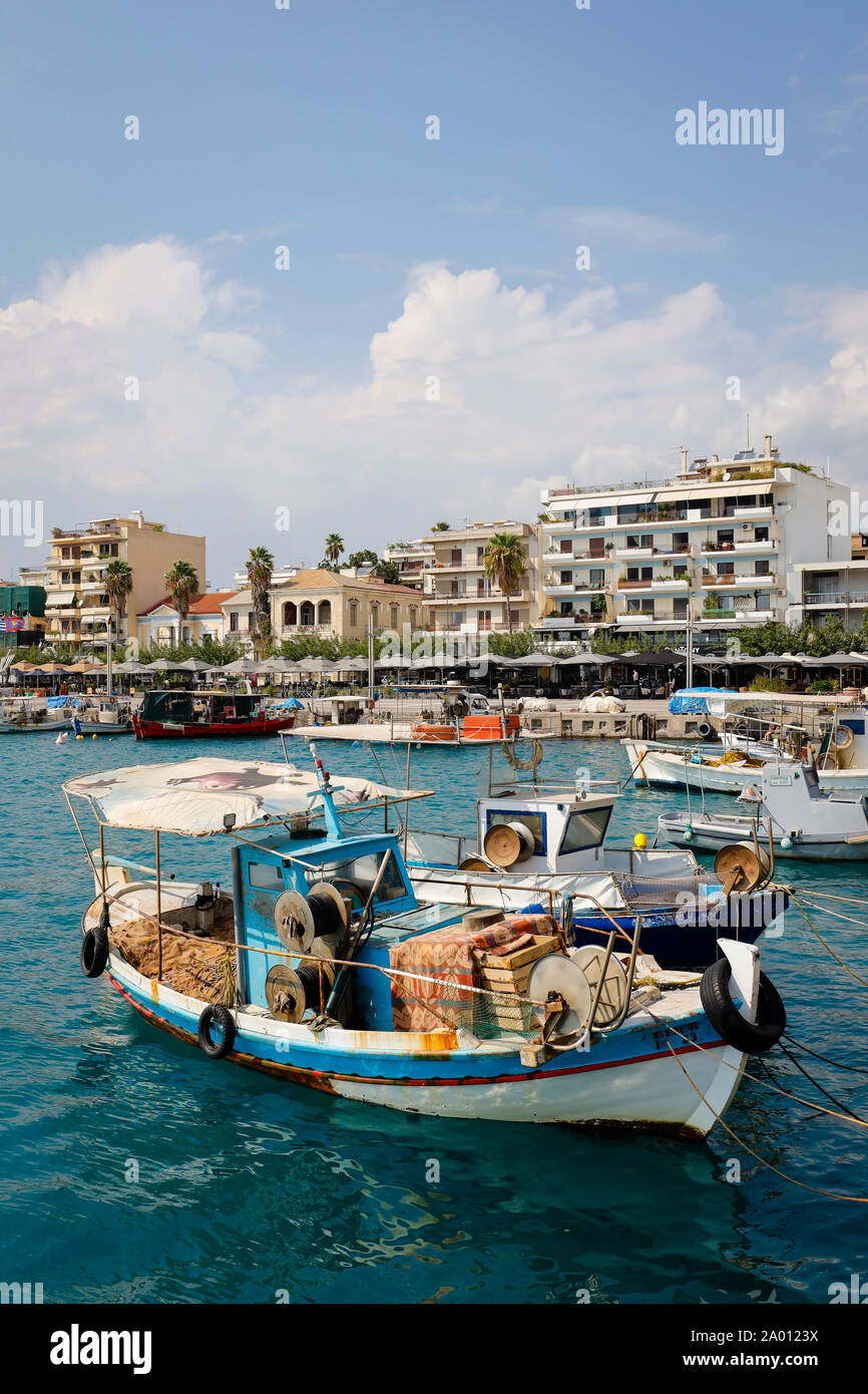 Kalamata, Messinia, Peloponnese, Greece fishing boats port of