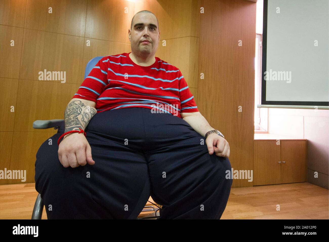 Granada, Spain. 19th Sep, 2019. Evolution control of Teo after his operation to reduce weight last may Thursday 19 September 2019 Credit: CORDON PRESS/Alamy Live News Stock Photo