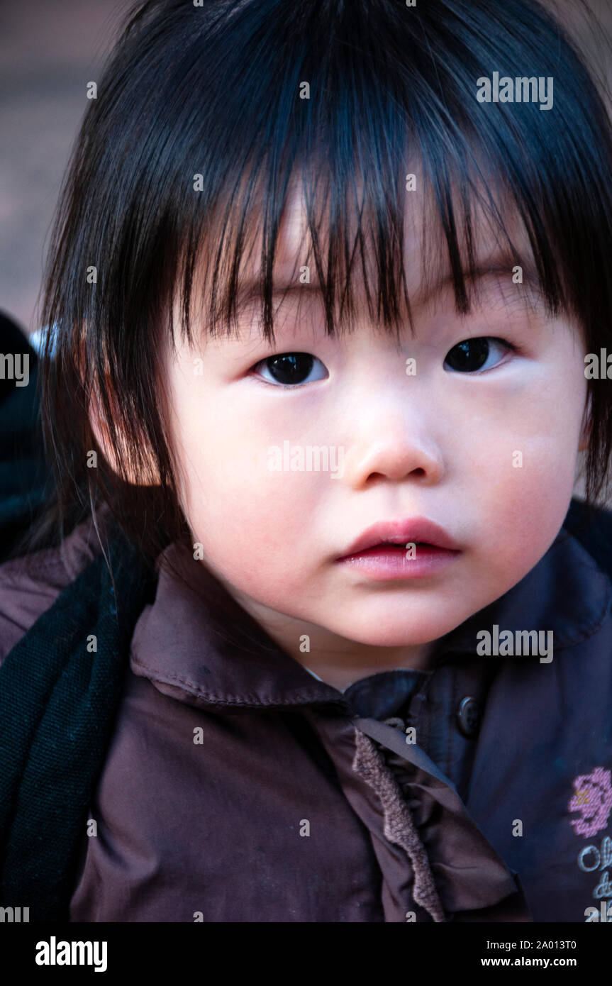 Japanese child in Tokyo, Japan Stock Photo