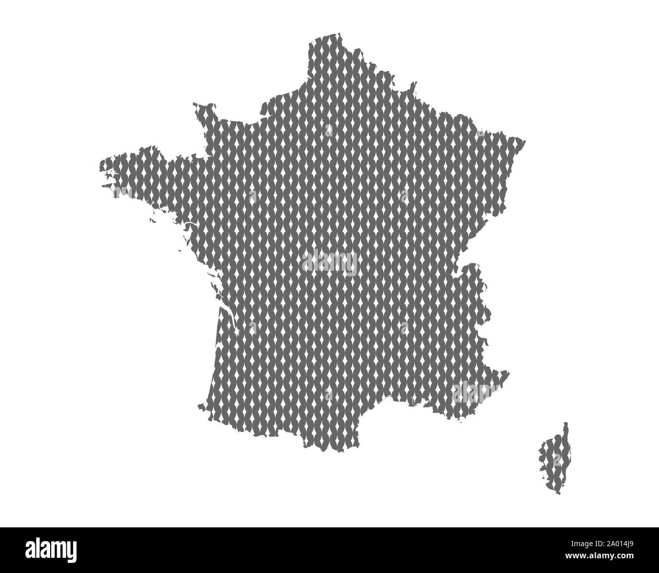 Plain map of France Stock Photo Alamy