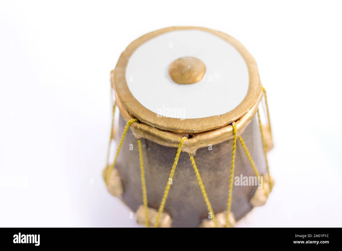 Picture of Musical Instrument Tabla Drum. Isolated on a white background. Stock Photo