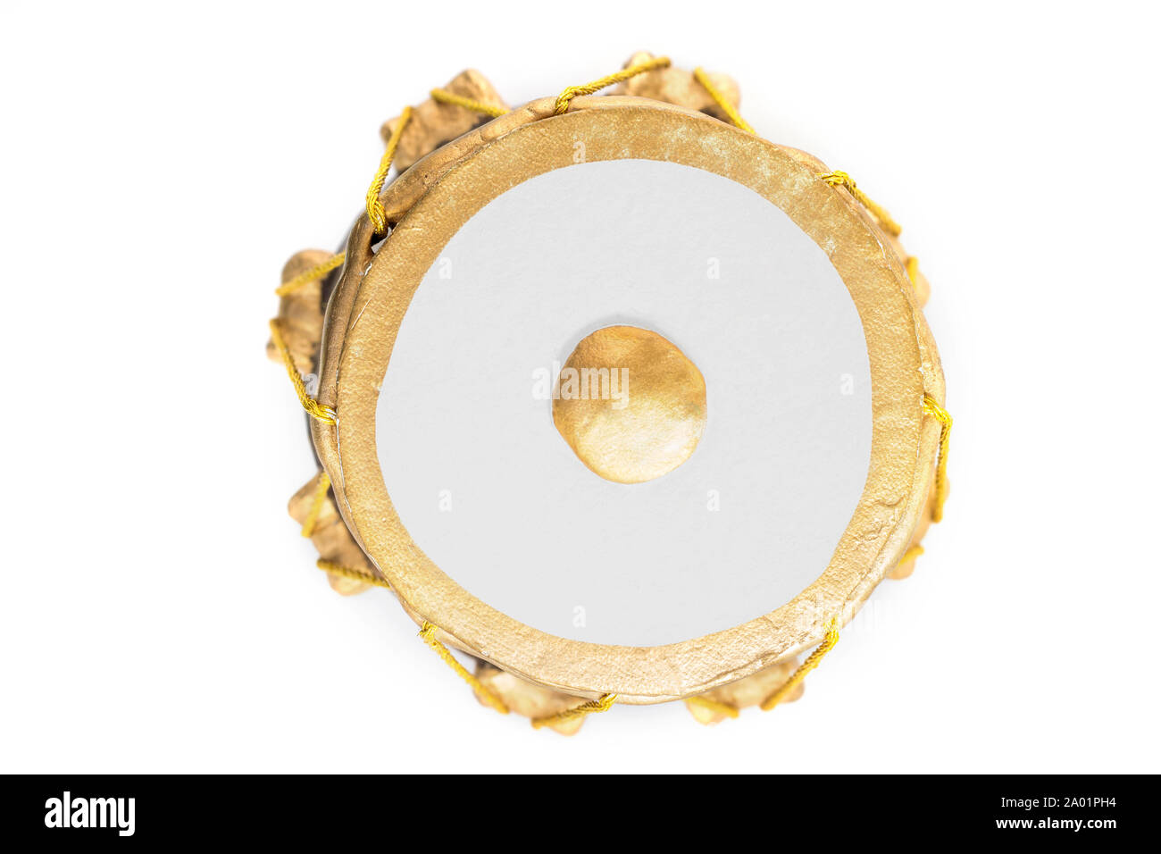 Picture of Musical Instrument Tabla Drum. Isolated on a white background. Stock Photo