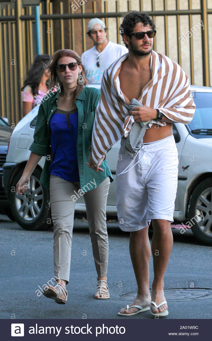 Rio De Janeiro Brazil Brazilian Soccer Player Alexandre Pato And Daughter Of Italian Actress Veronica Lario Berlusconi And Italian Prime Minister Silvio Berlusconi Barbara Berlusconi Look So Cute Together Today The