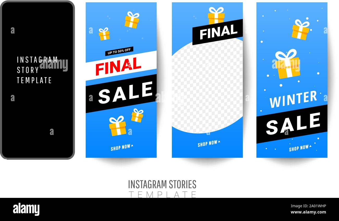 Trendy Editable Template For Social Networks Stories With Gift Boxes Stock Vector Image Art Alamy