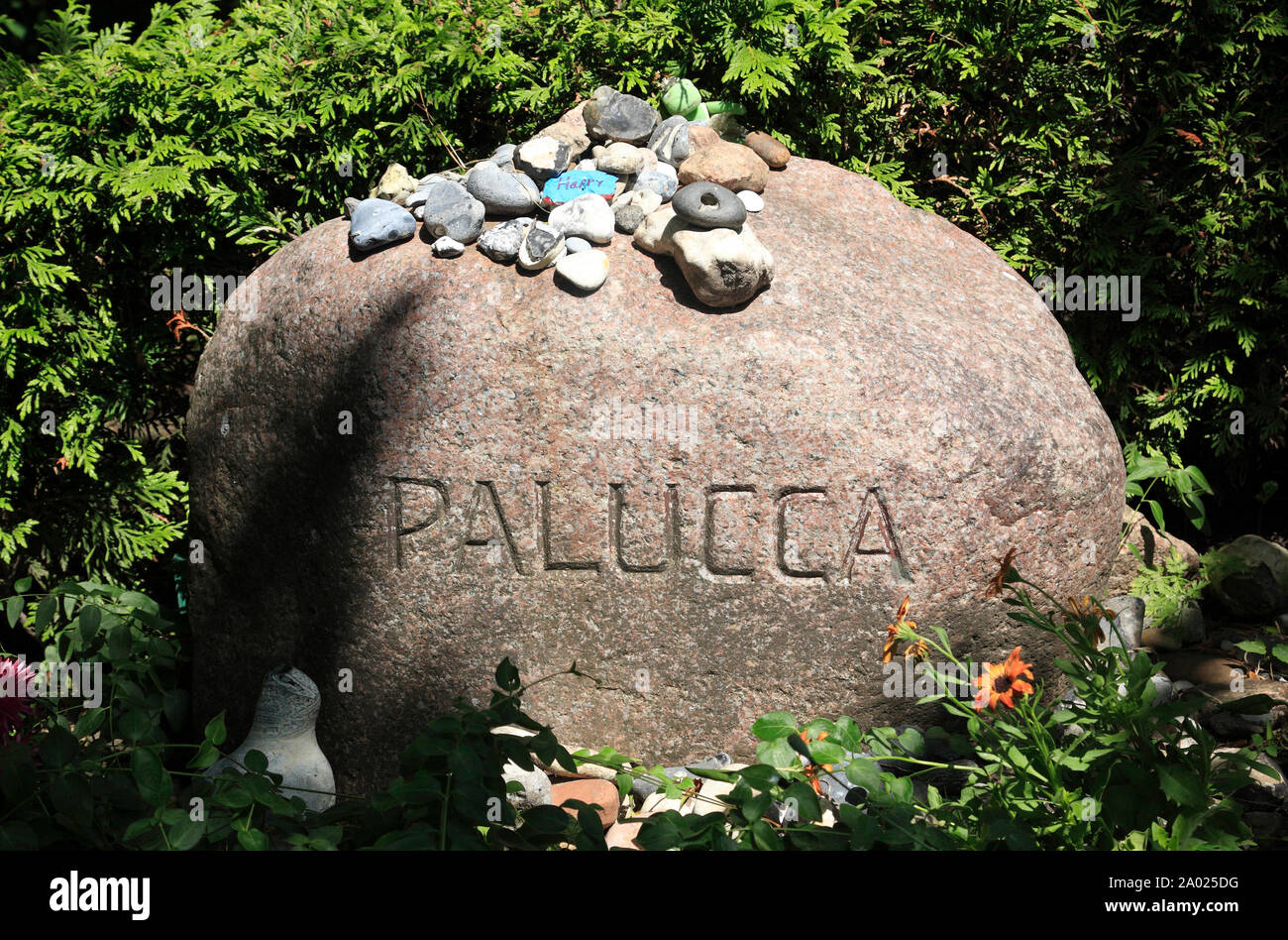 Palucca-Grave, Kloster, Hiddensee island, Baltic Sea, Mecklenburg Western Pomerania, Germany, Europe Stock Photo