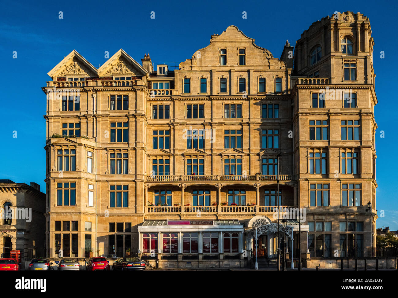 The Empire Hotel in central Bath Somerset. Built 1901, Grade II listed. Architect Charles Edward